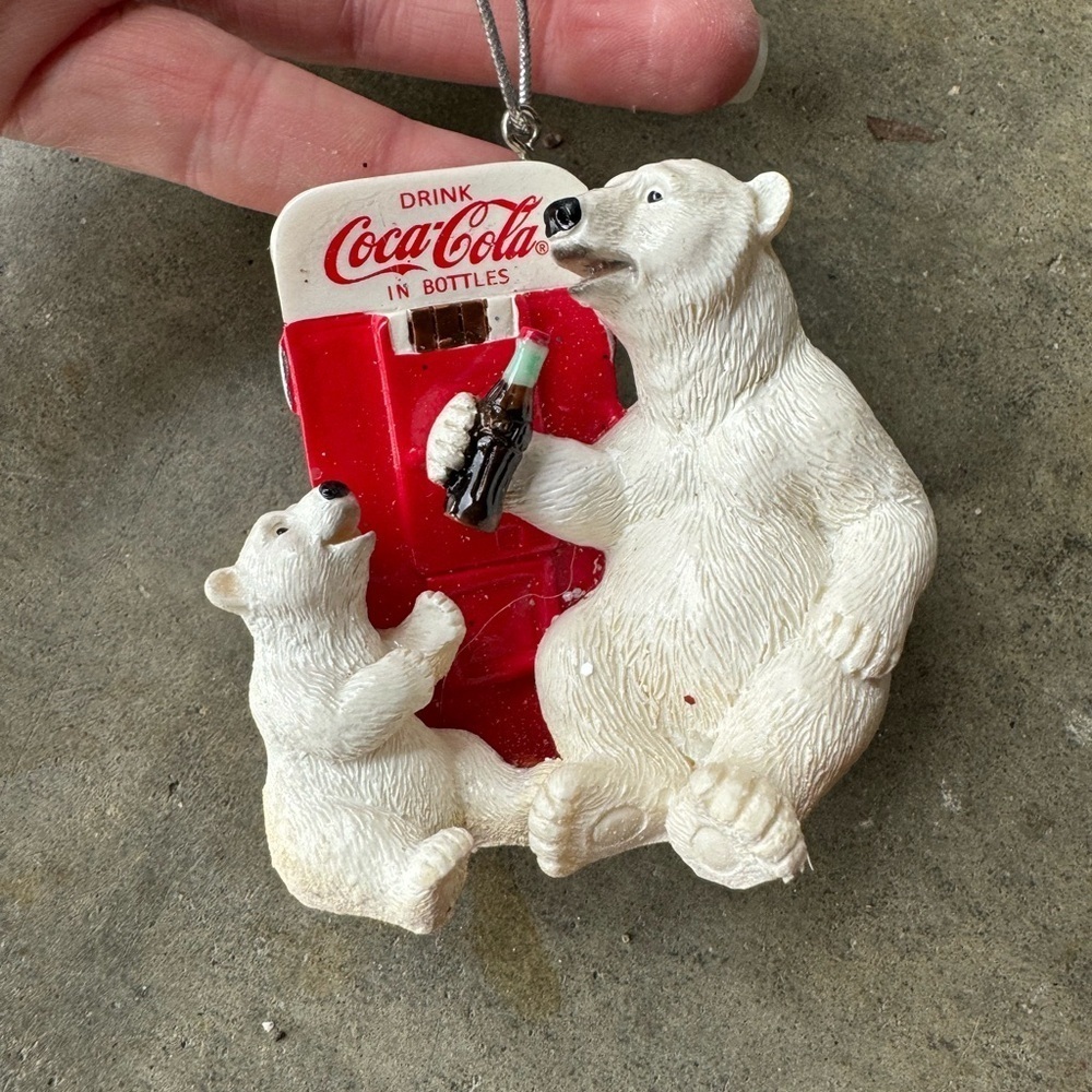 NWT Coca Cola polar bear Christmas tree ornament